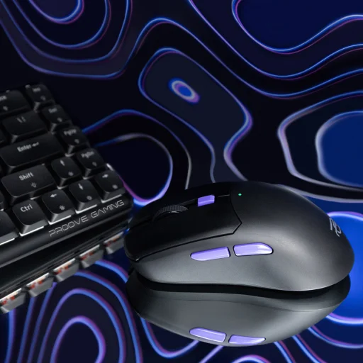 Proove - Everon Vezeték nélküli egér (WMEV00022002) - Játékhoz, Type-C, 6 gomb, 800-10000DPI, 500mAh, 1.5m - Fehér - 4