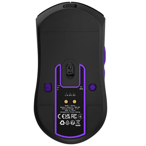 Proove Vezeték nélküli Egér Jester 8K (WMJS00022001) - Játékhoz, Type-C, 7 gomb, 800-26000DPI, 500mAh, 1,5m - Fekete - 5