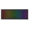Wireless Gaming Keyboard Slicker Proove - Vezeték nélküli játékkonzol billentyűzet 2.4GHz, Bluetooth 5.3, Type-C, RGB, 98 billentyű, 4000mAh, 1.8m - Fekete thumbnail