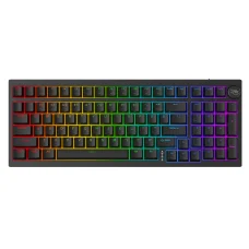 Wireless Gaming Keyboard Slicker Proove - Vezeték nélküli játékkonzol billentyűzet 2.4GHz, Bluetooth 5.3, Type-C, RGB, 98 billentyű, 4000mAh, 1.8m - Fekete