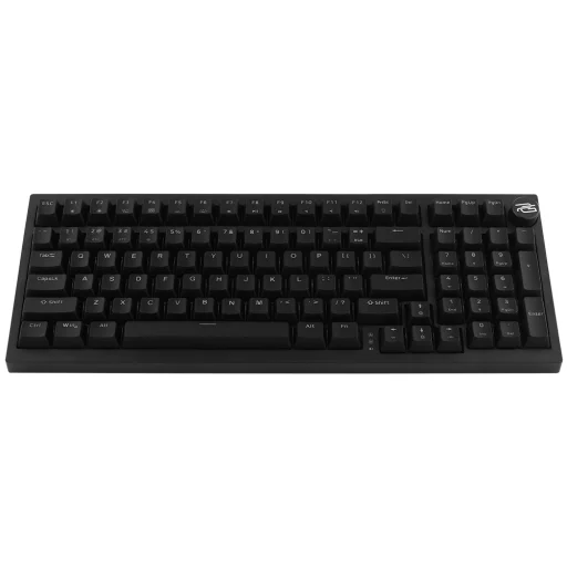 Wireless Gaming Keyboard Slicker Proove - Vezeték nélküli játékkonzol billentyűzet 2.4GHz, Bluetooth 5.3, Type-C, RGB, 98 billentyű, 4000mAh, 1.8m - Fekete - 2