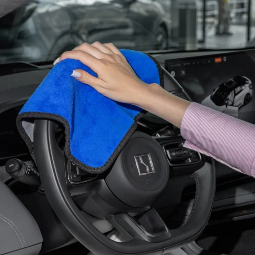 Autó Proove - Autómosó Törölköző Carshine (2 darab) (AACR30000003) - Kiváló minőségű mikroszálas, részletezéshez, 30x30cm - Kék - 6