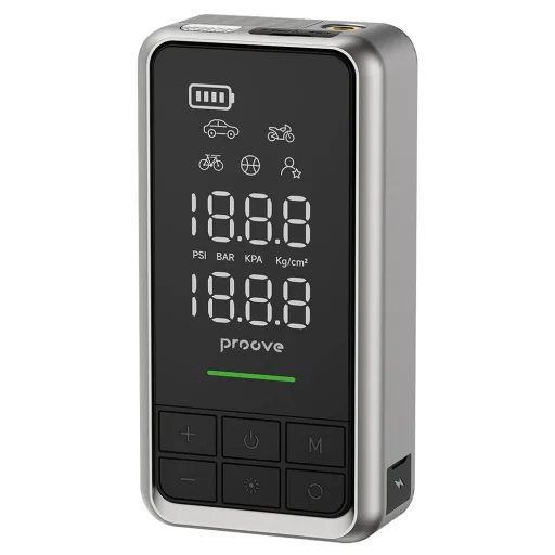 Proove - Autós Indító (JSAP10400203) - 2 az 1-ben Air Jump + Pump, 10400mAh, 1000A - Szürke - 2