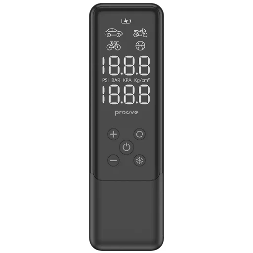 Proove Car Pump Assistant Mini (PPAM85010901) - Hordozható Kompresszor, Digitális Kijelző, Szivargyújtóhoz, 85W - Fekete - 5