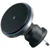 Proove - Autós tartó vezeték nélküli töltéssel Magic Circle Pro (WHMP15010001) - MagSafe, légbeömlőre, 360°, Qi2 15W, LED - Fekete thumbnail
