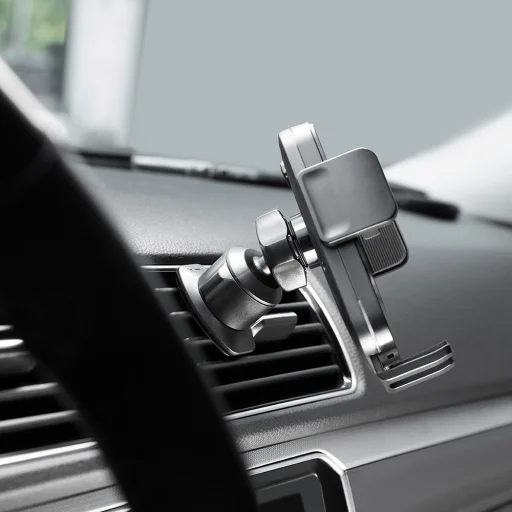 Proove Autós tartó vezeték nélküli töltéssel Sonic (WHSN15002001) - légbeömlőre, biztonságos rögzítés, 15W, LED, univerzális - szürke - 4