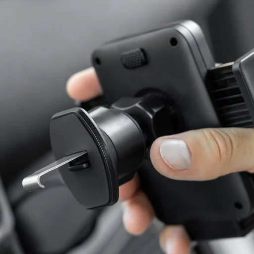 Proove Autós tartó vezeték nélküli töltéssel Sonic (WHSN15002001) - légbeömlőre, biztonságos rögzítés, 15W, LED, univerzális - szürke - 5