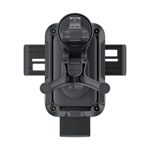 Autós tartó vezeték nélküli töltéssel Tripla Bilincs (WHTC15010001) - Proove - légbeömlőre, automatikus karokkal, 15W, 4,0"-6,9" - Fekete - 4