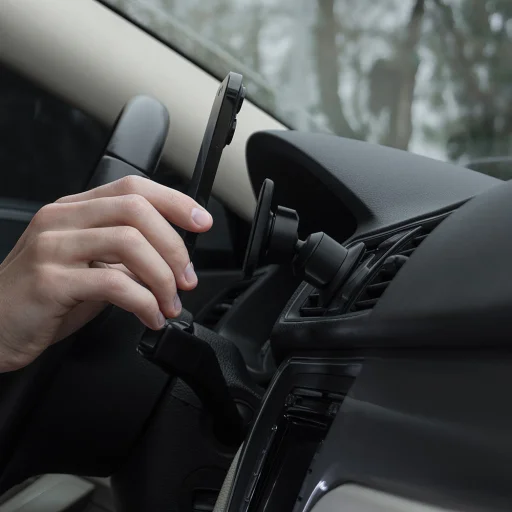 Proove - Autós tartó - Mágneses, légbefúvóhoz, szilikon bevonattal, univerzális - Fekete (CHMA00000001) - 3