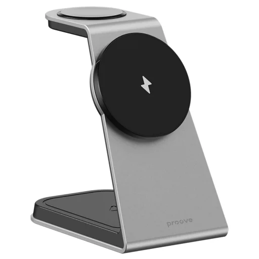 iPhone, AirPods, Apple Watch Szürke Proove - Wireless Charging Station Omni Power (WSOP15020003) - MagSafe, 3in1, 15W - 3