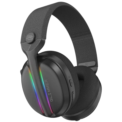 Proove Glimmer Gaming Headphones - Fejhallgató mikrofonnal, 2.4GHz, Bluetooth 5.4, RGB, Ø40mm, 900mAh - Fekete - 3