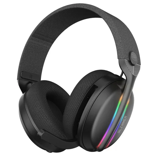 Proove Glimmer Gaming Headphones - Fejhallgató mikrofonnal, 2.4GHz, Bluetooth 5.4, RGB, Ø40mm, 900mAh - Fekete - 5