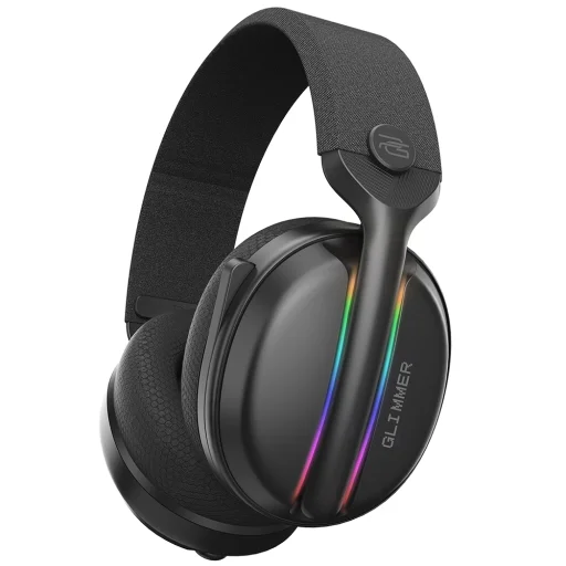 Proove Glimmer Gaming Headphones - Fejhallgató mikrofonnal, 2.4GHz, Bluetooth 5.4, RGB, Ø40mm, 900mAh - Fekete - 7