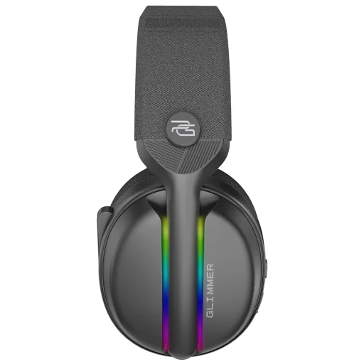 Proove Glimmer Gaming Headphones - Fejhallgató mikrofonnal, 2.4GHz, Bluetooth 5.4, RGB, Ø40mm, 900mAh - Fekete - 9