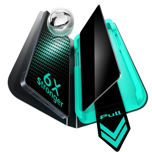 Samsung Galaxy S26 Ultra Fekete ESR Armorite képernyővédő privát mód üvegfólia - 1