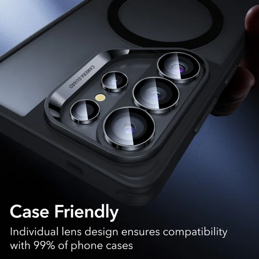 Samsung Galaxy S26 Ultra Fekete ESR - Armorite Kameravédő Lencsék üvegfólia - 5