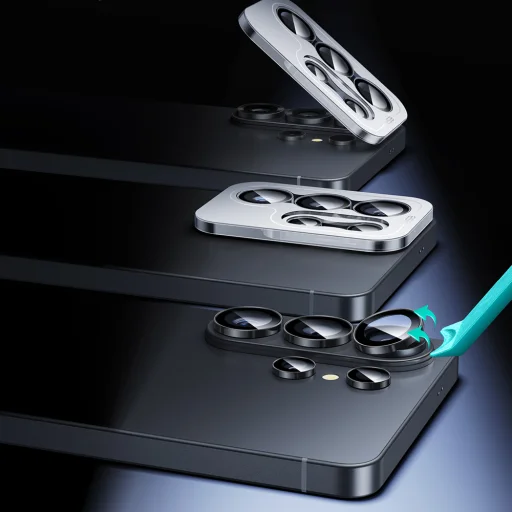 Samsung Galaxy S26 Ultra Fekete ESR - Armorite Kameravédő Lencsék üvegfólia - 6