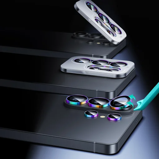  Samsung Galaxy S26 Ultra ESR Armorite Kamera Lencsevédők - Chromatic üvegfólia - 6