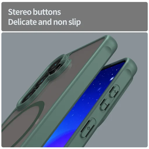 Samsung Galaxy S26 Techsuit - HaloFrost II MagSafe - Zöld tok - 3