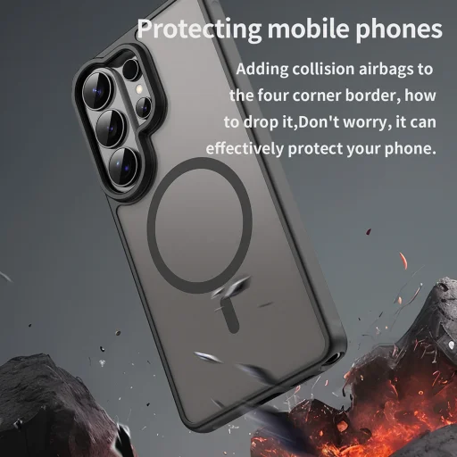 Samsung Galaxy S26 Ultra Black Techsuit - HaloFrost II MagSafe tok - 4