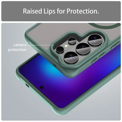 Samsung Galaxy S26 Ultra Zöld Techsuit HaloFrost II MagSafe tok - 5