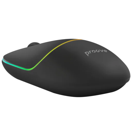  Wireless Mouse Blink Proove - Vezeték nélküli egér irodai használatra, ergonomikus, 2.4GHz, BT5.0, 4 gombos, 800-1600DPI, 650mAh - Fekete - 5