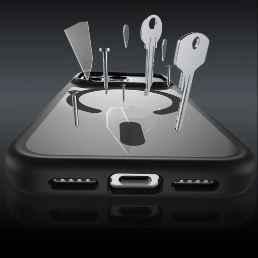 Benks Magnetic Mist Metal Frame tok (A069) iPhone 17 Pro-hoz szürke (Kamera vezérlőgomb), - 8