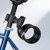 Wozinsky WPB-01R Hordozható Biciklizár Lopásgátló Kábellel és 2 Kulccsal Elektromos Kerékpárokhoz és Motorkerékpárokhoz - Fekete thumbnail