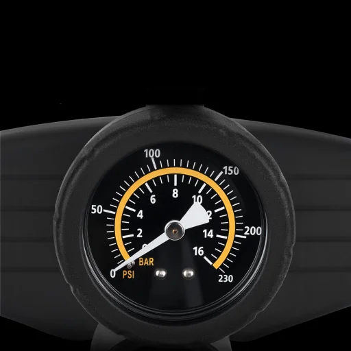 Wozinsky WPR-02 Padlóra helyezhető biciklipumpa - Fekete - 8