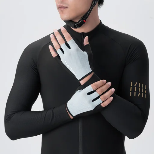 Wozinsky WRR-02M kerékpáros kesztyű méret M - szürke - 2