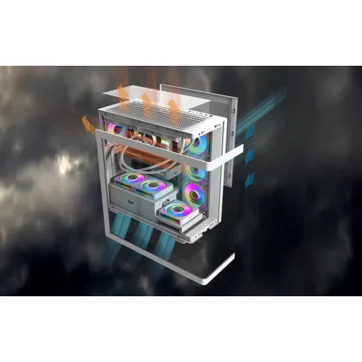 DarkFlash DS900G számítógép ház Fehér (ventilátorok nélkül) - 8