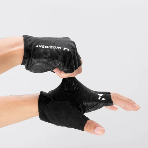 Wozinsky WRR-01M kerékpáros kesztyű méret M - fekete, - 4