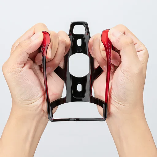 Wozinsky WUR-01BR Biciklis Kulacstartó Kosár - Fekete és Piros - 6