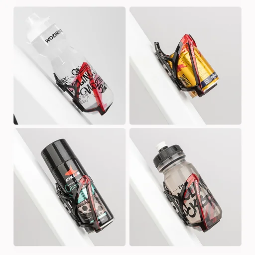 Wozinsky WUR-01BR Biciklis Kulacstartó Kosár - Fekete és Piros - 10