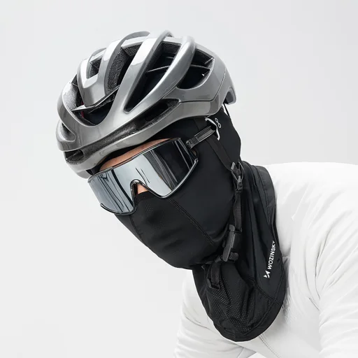 Wozinsky WKM-02B balaclava arcmaszk bicikli motoros balaklava szemüvegnyílással - fekete - 3