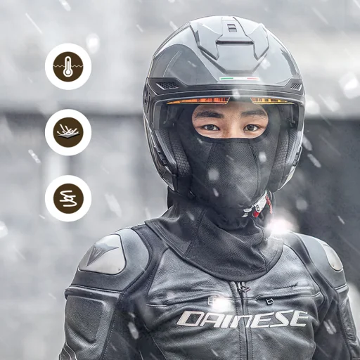 Wozinsky WKM-03B maszk motoros és kerékpáros téli balaklava - fekete - 6