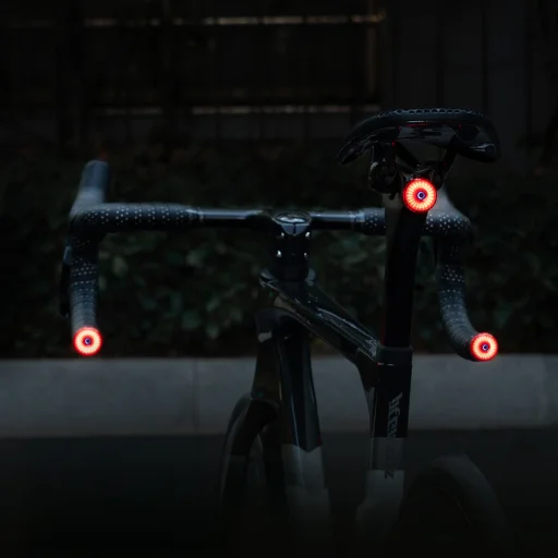 Wozinsky WIS-01 vízálló intelligens hátsó lámpák 2 db - Fekete - 8