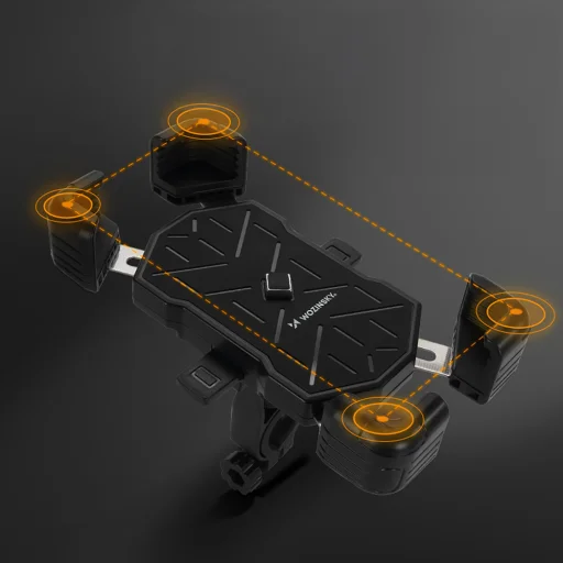 Wozinsky WUD-01B Kormányra szerelhető telefon tartó kerékpárhoz - Fekete - 4