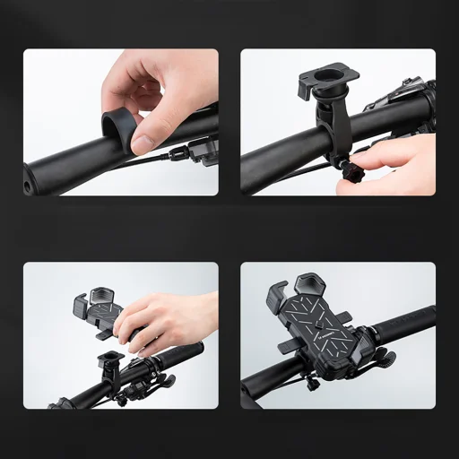 Wozinsky WUD-01B Kormányra szerelhető telefon tartó kerékpárhoz - Fekete - 8