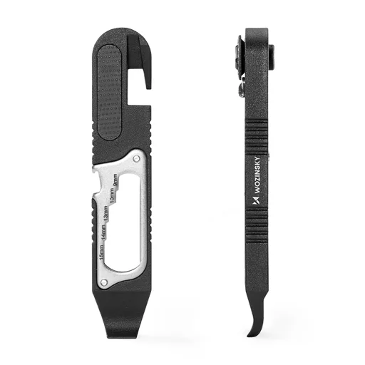 Wozinsky WZK-L2 14 az 1-ben Kerékpáros Szerszámkészlet, Multitool, Inbuszkulcsok, Gumiemelő - Fekete - 2