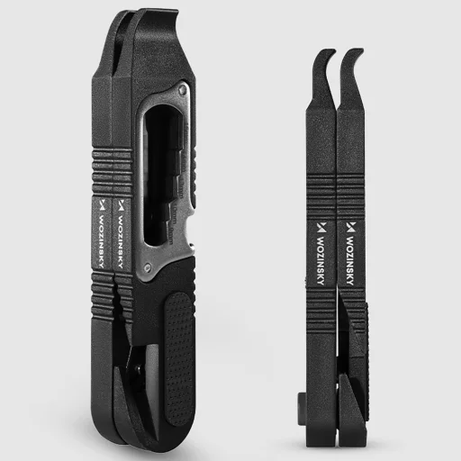 Wozinsky WZK-L2 14 az 1-ben Kerékpáros Szerszámkészlet, Multitool, Inbuszkulcsok, Gumiemelő - Fekete - 3