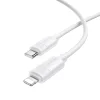 Borofone BX123 Leya kábel - Type C - Lightning - PD 30W 1 méter fehér thumbnail