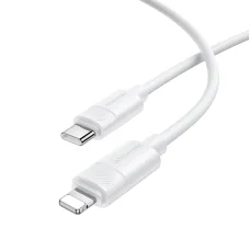 Borofone BX123 Leya kábel - Type C - Lightning - PD 30W 1 méter fehér