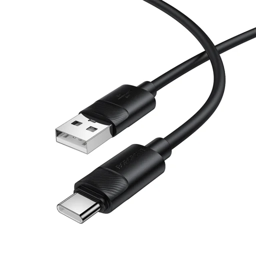 Borofone BX123 Leya kábel - USB to Type-C - 36W 3A 1 méter fekete - 1