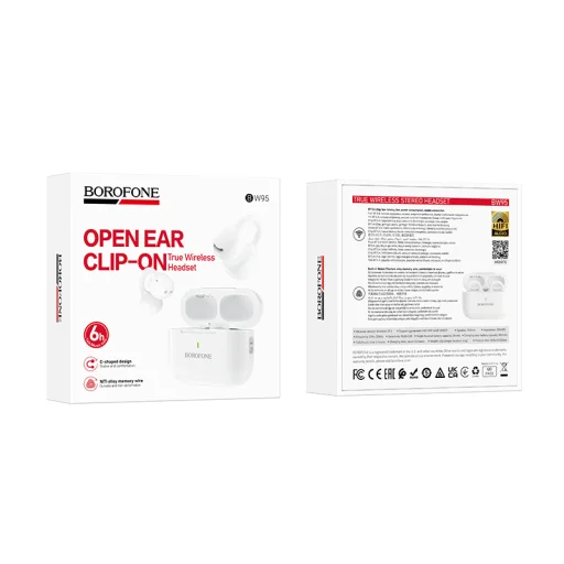Borofone TWS Bluetooth fülhallgató BW95 Cancion fehér - 9