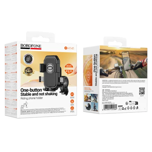 Borofone Bicikli/Motor Biciklis/Motoros tartó BH141 Camino fekete - 8