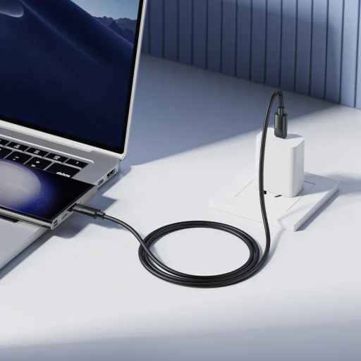 Borofone BX123 Leya kábel - Type C to Type C - PD 60W 3A 1 méter fekete - 4