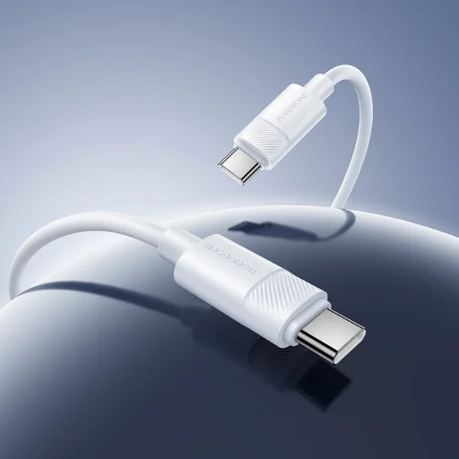 Borofone BX123 Leya kábel - Type C to Type C - PD 60W 3A 1 méter fekete - 5