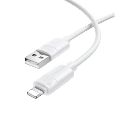 Borofone Kábel BX123 Leya - USB Lightning kábel - 12W 2,4A 1 méter fehér
