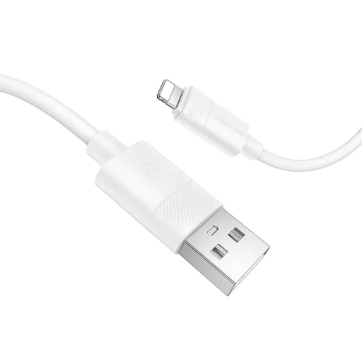 Borofone Kábel BX123 Leya - USB Lightning kábel - 12W 2,4A 1 méter fehér - 2